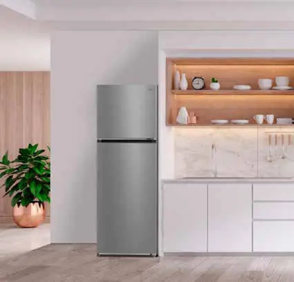 Midea MDRT489MTE01 fehér, felülfagyasztós, Hűtő:254L, Fagyasztó:84L, No frost hűtőszekrény (Újszerű)