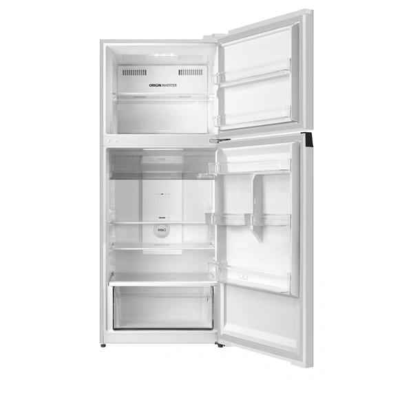 Midea MDRT580MTE01E fehér, felülfagyasztós, Hűtő:306L, Fagyasztó:107L, No frost hűtőszekrény