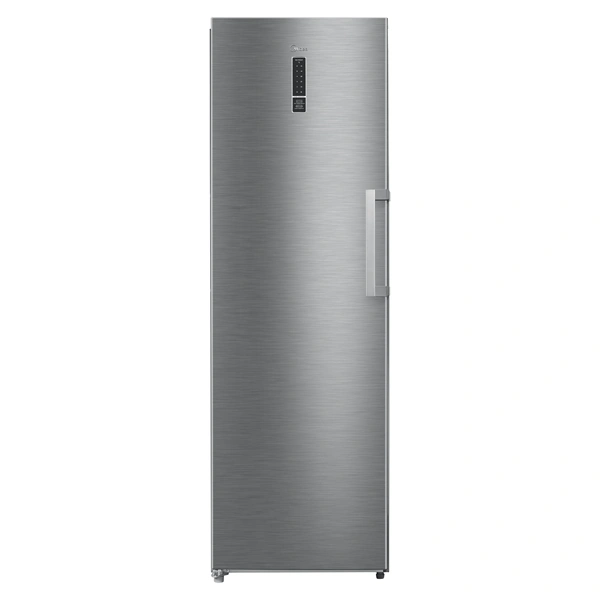 Midea MDRU385MTE46 inox, egyajtós, Fagyasztó:272L, No frost fagyasztószekrény