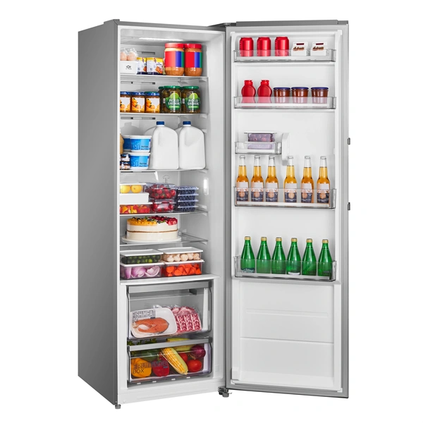 Midea MDRU502MTE46 inox, egyajtós, Hűtő:362L, No frost hűtőszekrény