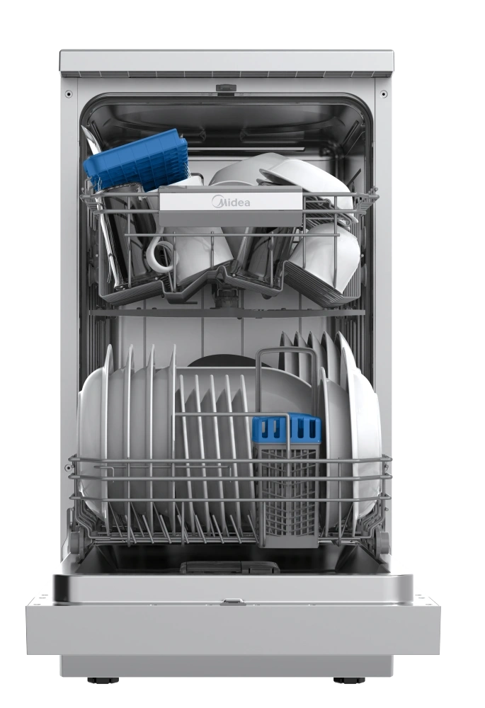 Midea MDWEF1034CSS-WG-EU inox, programok száma: 8, szabadonálló, 10 terítékes mosogatógép