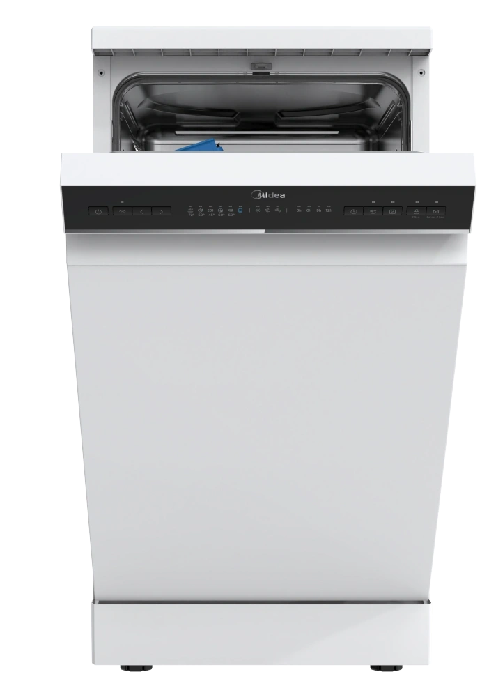 Midea MDWEF1034CW-WG-EU fehér, programok száma: 8, szabadonálló, 10 terítékes mosogatógép