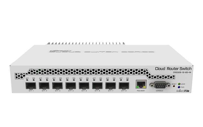 MikroTik CRS309-1G-8S+IN 1xGbE LAN 8x10GbE SFP+ port Cloud Router Switch