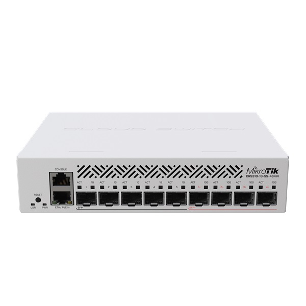 MikroTik CRS310-1G-5S-4S+IN 1xGbE LAN, 5xGbE SFP, 4x SFP+ port Cloud Router Switch