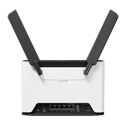 MikroTik Chateau PRO ax 802.11ax 5xGbE LAN port (PoE out port#5) 802.11ax Dual-Band Vezeték nélküli Wi-Fi 6 router