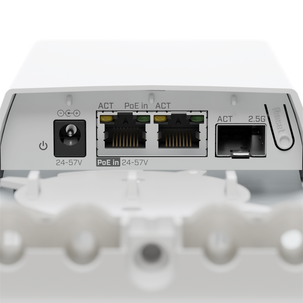 MikroTik FTC21 2xGbE LAN 1x2.5G SFP port IP55 kültéri média konverter