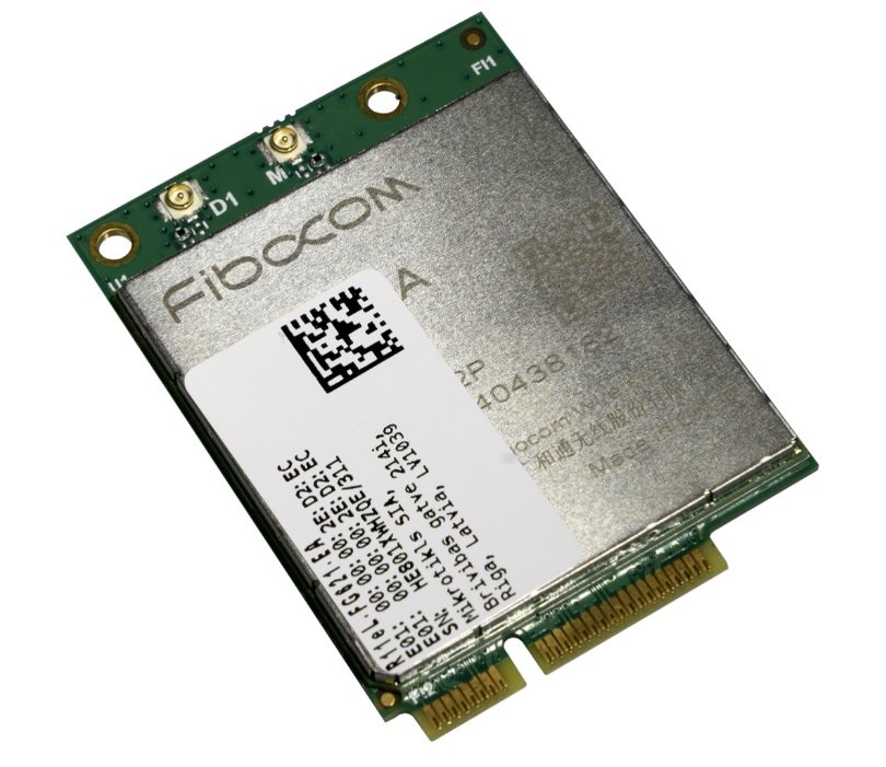 MikroTik R11eL-FG621-EA 4G/LTE Cat6 GSM miniPCIe modem