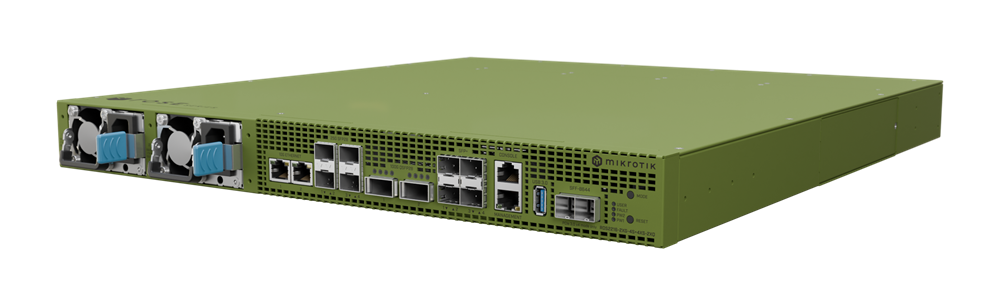 MikroTik ROSE 2x100G QSFP28,4x25G SFP28,4x10G SFP+,2x10G RJ45,1xGbE LAN, 20xU.2 NVMe storage slot Data Server