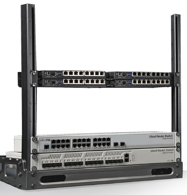 MikroTik SR-10U SolidRack 19" 10U asztali rack keret