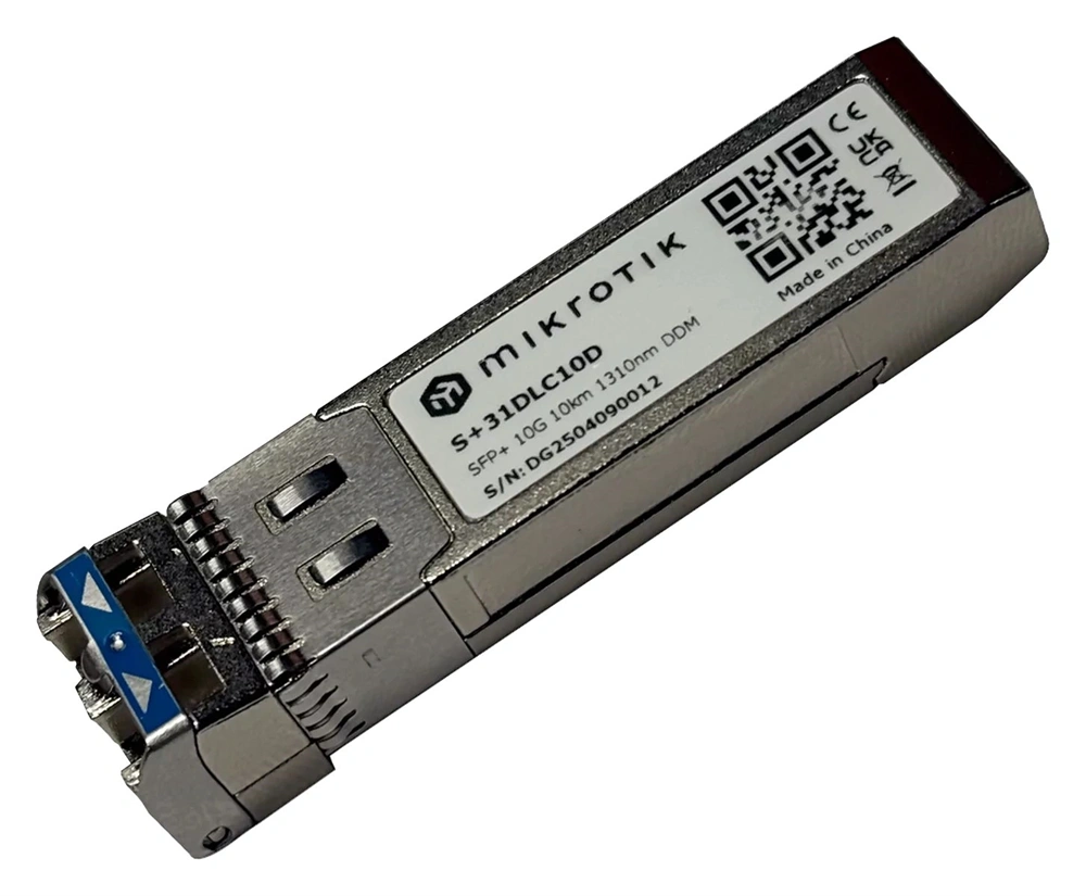 MikroTik S+31DLC10D monomódusú SFP+ modul