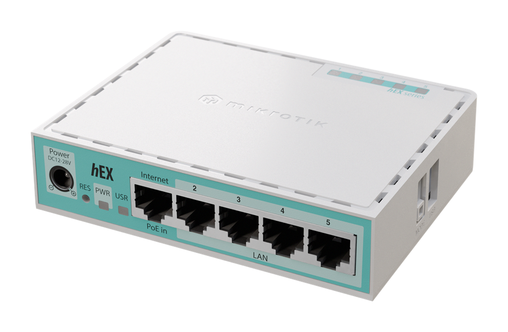 MikroTik hEX (2024 verzió) E50UG L4 512MB 5xGbE LAN port router