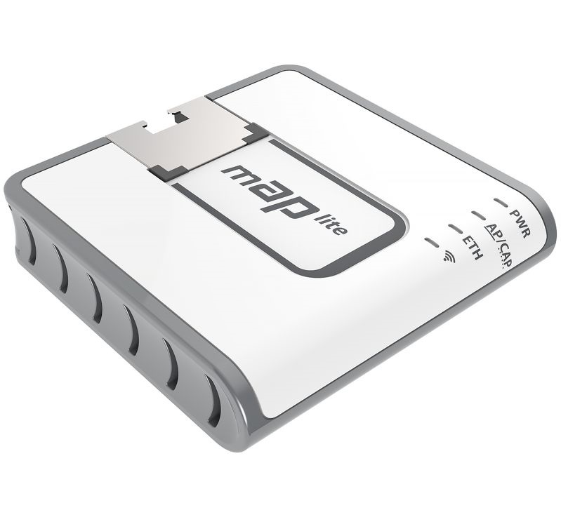 MikroTik mAP lite 64MB RAM, 1xLAN, 2,4GHz integrált antennás wifi router