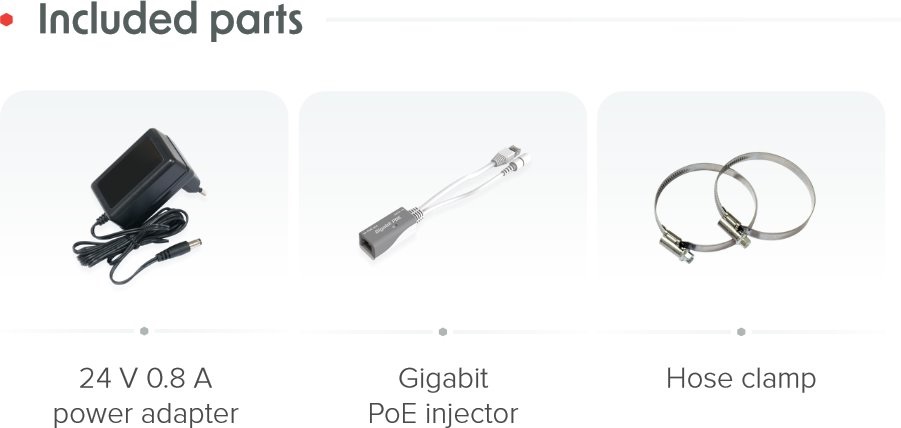 MikroTik ATL LTE18 kit 4x4 MIMO 1xGbE LAN port 1x microSIM foglalat beépített LTE18 modem LTE antenna