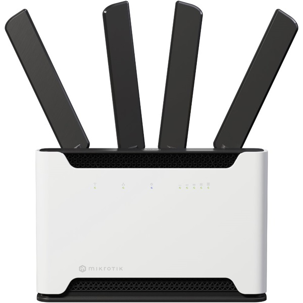 Mikrotik Chateau 5G ax kit 4xGbE LAN 1x2.5G LAN port 1xSIM slot 802.11ax Dual-Band Vezeték nélküli Wi-Fi 6 LTE/5G Router
