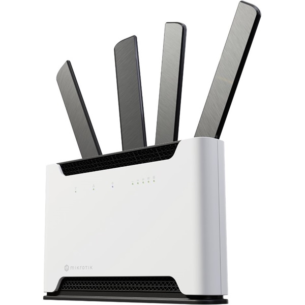 Mikrotik Chateau 5G ax kit 4xGbE LAN 1x2.5G LAN port 1xSIM slot 802.11ax Dual-Band Vezeték nélküli Wi-Fi 6 LTE/5G Router