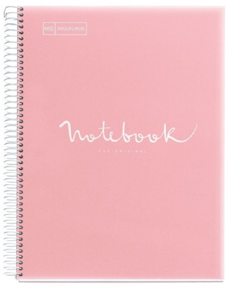Miquelrius Emotions A5 PP 120 lapos pink vonalas spirálfüzet