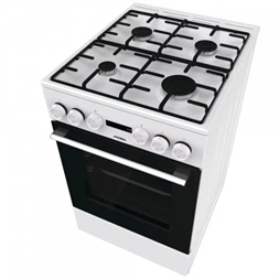 Mora K4255CW fehér, szabadonálló, gáz, kombinált, főzőzóna:4, sütőtér:70L, tűzhely