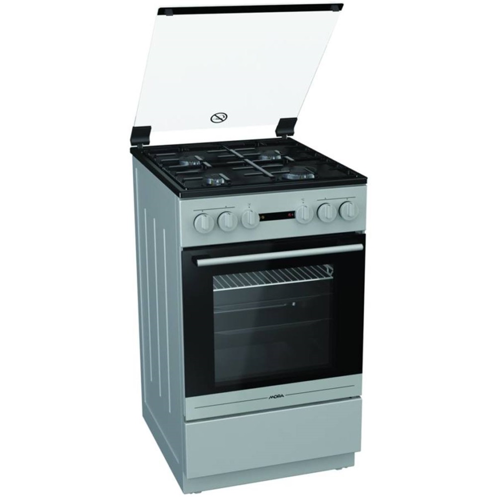 Mora K 363 BS fehér, szabadonálló, gáz, kombinált, főzőzóna: 4, sütő:62L, grill, tűzhely