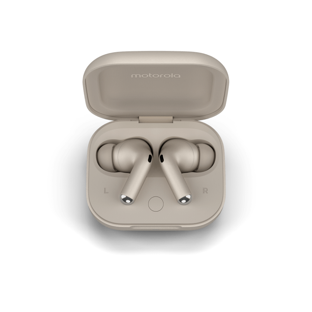 Motorola Moto Buds+ Bluetooth True Wireless Beach Sand homok fülhallgató
