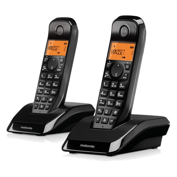 Motorola S1202 fekete DECT telefon párban