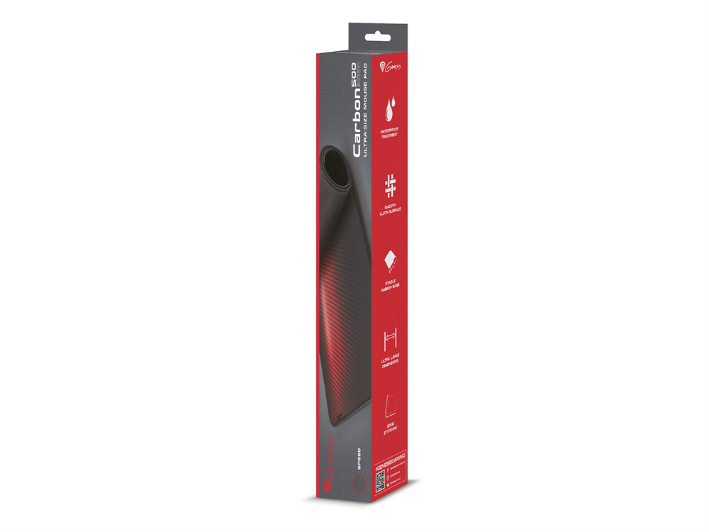 Genesis NPG-1707 CARBON 500 ULTRA BLAZE egérpad - piros