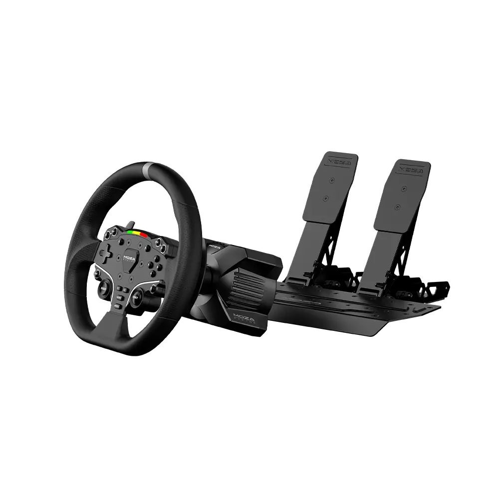 Moza Racing R3 PC szimulátor szett - Direct Drive, R3 bázis, ES kormány, SR-P Lite pedál, bilincs
