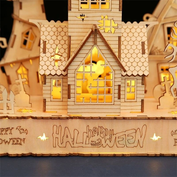 Multiversum 3D Fa Halloween House Diorama 3D puzzle