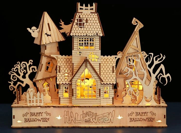 Multiversum 3D Fa Halloween House Diorama 3D puzzle