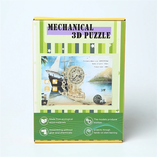 Multiversum 3D Fa Pirate Ship Clock 3D puzzle