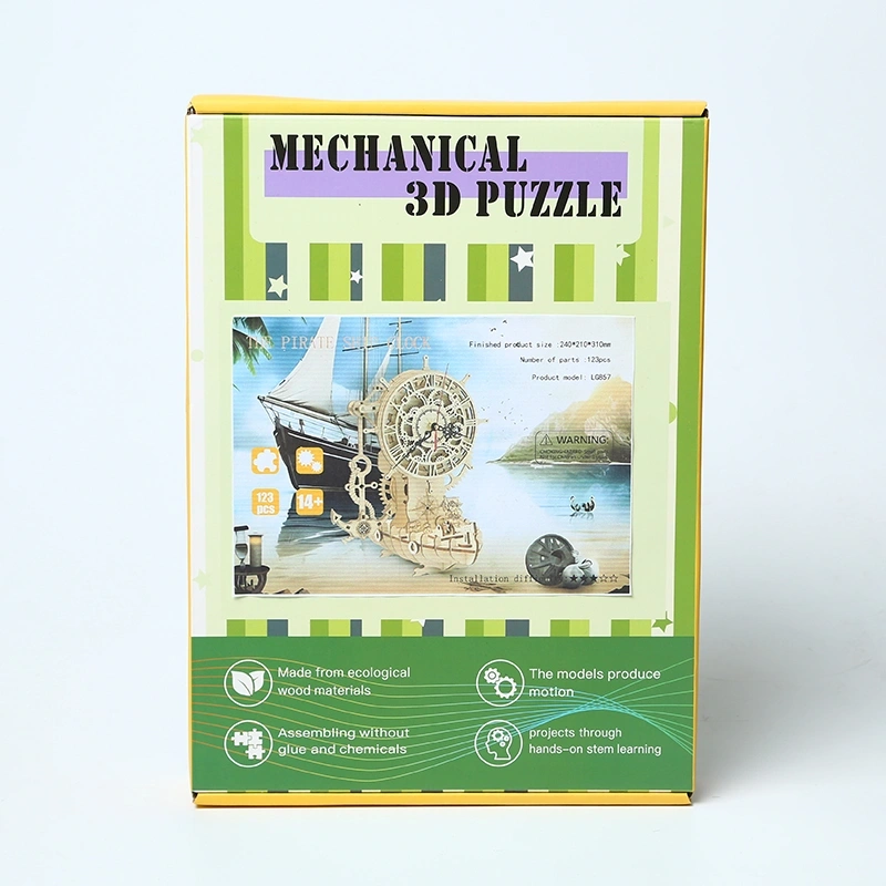 Multiversum 3D Fa Pirate Ship Clock 3D puzzle