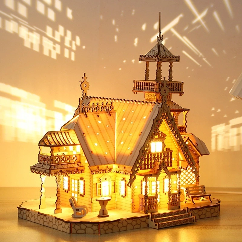 Multiversum 3D Fa Villa with light 3D puzzle