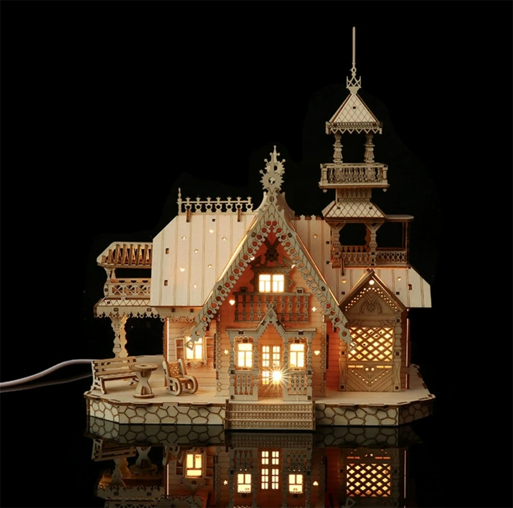 Multiversum 3D Fa Villa with light 3D puzzle