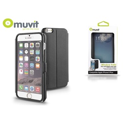 Muvit I-MUEYF0007 Muvit Window Folio iPhone 6 Plus/6S Plus fekete hátlap