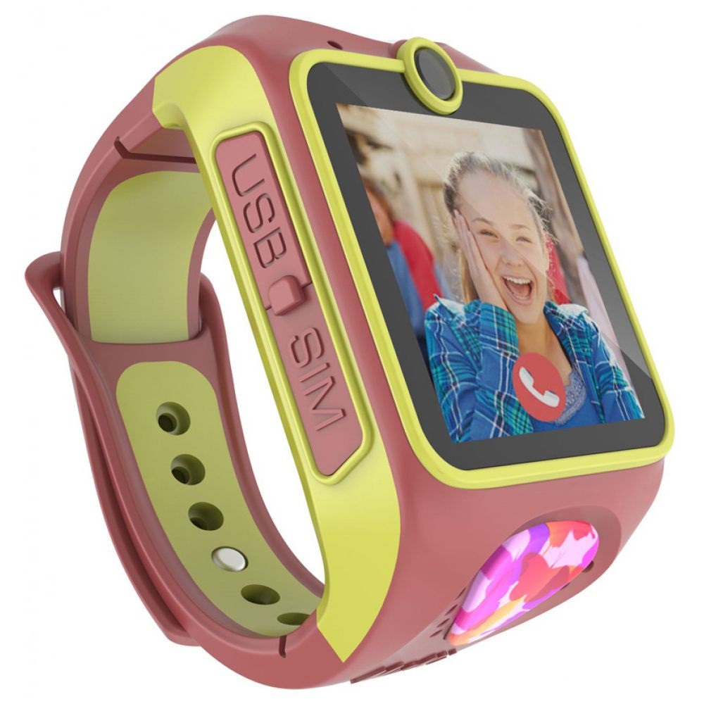 MyKi Junior 3G piros-sárga helymeghatározós gyerekóra kétirányú videóhívással