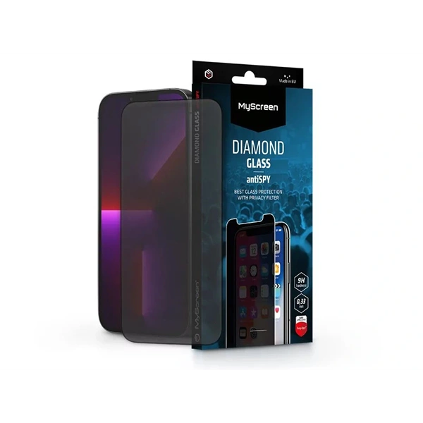 MyScreen MS202046 antiSPY Apple iPhone 13 Pro Max üvegfólia beteketintés elleni védelemmel