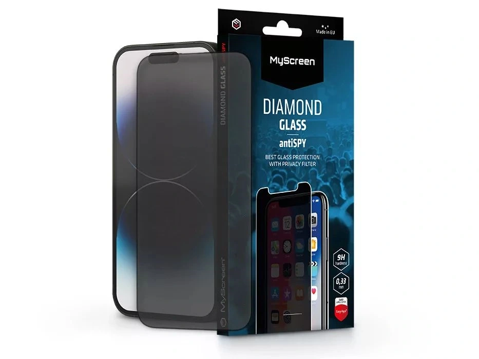 MyScreen MS213172 antiSPY Apple iPhone 14 Pro üvegfólia beteketintés elleni védelemmel