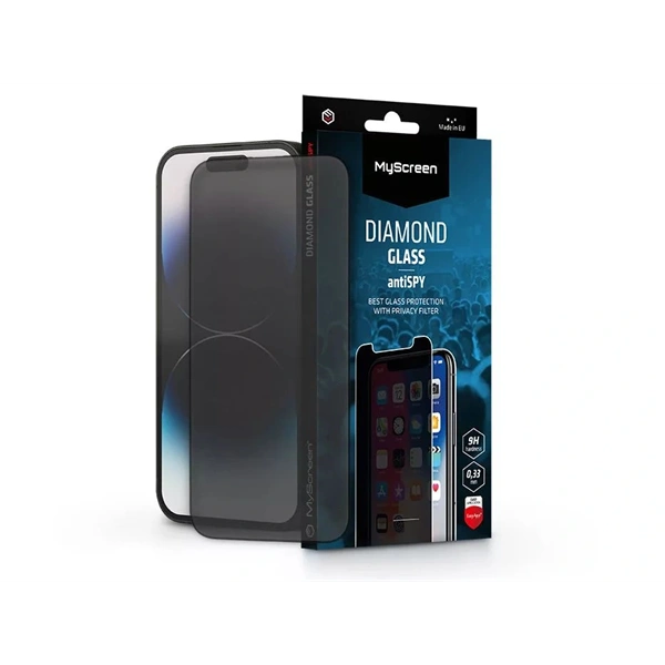 MyScreen MS213189 antiSPY Apple iPhone 14 Pro Max üvegfólia beteketintés elleni védelemmel