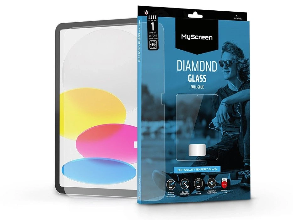 MyScreen MS214377 Apple iPad 10.9 (2022)/ iPad 11 (2025) Diamond Glass Full Glue üvegfólia