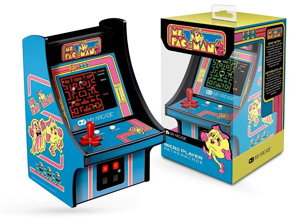 My Arcade DGUNL-3230 Ms. Pac-Man Micro Player Retro Arcade 6.75" hordozható játékkonzol