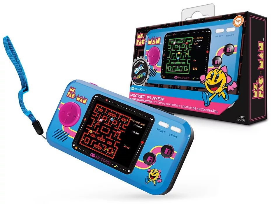 My Arcade DGUNL-3242 Ms. Pac-Man 3in1 Pocket Player hordozható kézikonzol