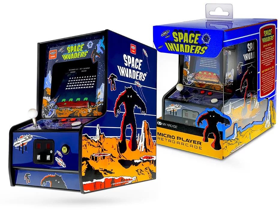 My Arcade DGUNL-3279 Space Invaders Micro Player Retro Arcade 6.75" hordozható játékkonzol