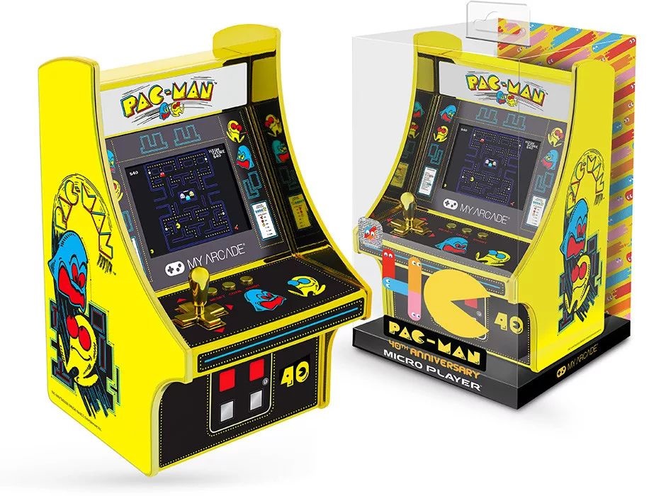 My Arcade DGUNL-3290 Pac-Man 40th Anniversary Micro Player Retro Arcade 6.75" hordozható játékkonzol
