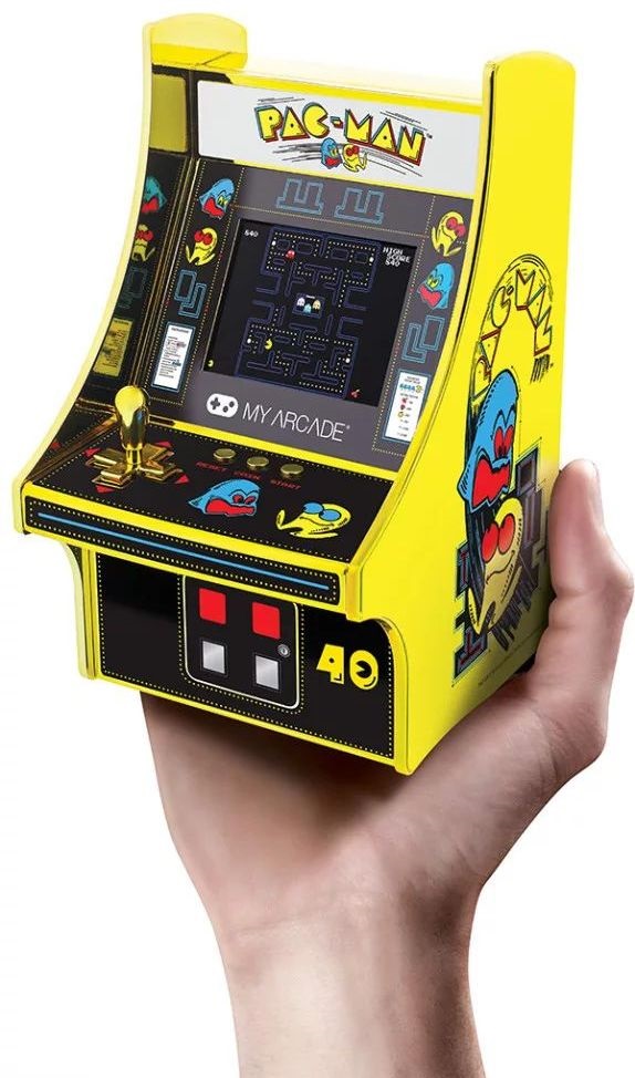 My Arcade DGUNL-3290 Pac-Man 40th Anniversary Micro Player Retro Arcade 6.75" hordozható játékkonzol