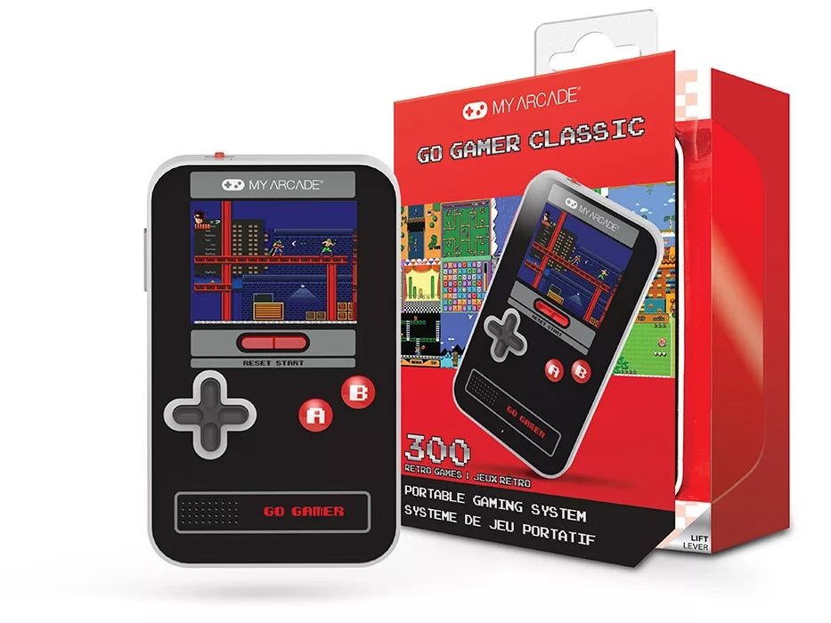 My Arcade DGUN-3909 Go Gamer Classic 300in1 fekete-piros hordozható kézikonzol