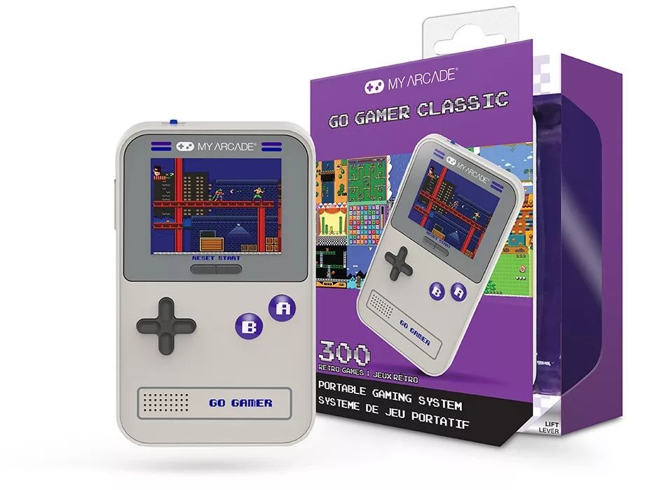 My Arcade DGUN-3910 Go Gamer Classic 300in1 szürke-lila hordozható kézikonzol