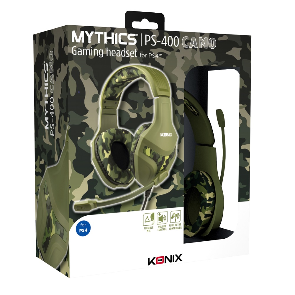 Mythics PS-400 PlayStation 4 camouflage gamer headset