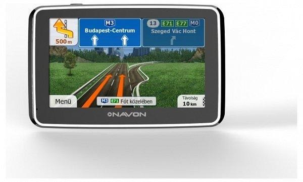 NAVON N490 Plus 4,3" iGO8 Európa élettartam térképpel GPS navigáció