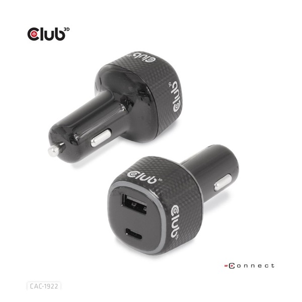NBT Club3D Notebook / Laptop Car Charger 63 Watt - autós töltő