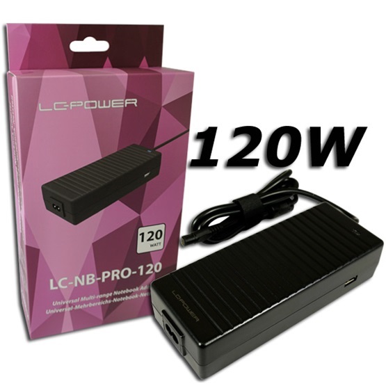 NBT LC Power LC-NB-PRO-120 120W laptop töltő adapter