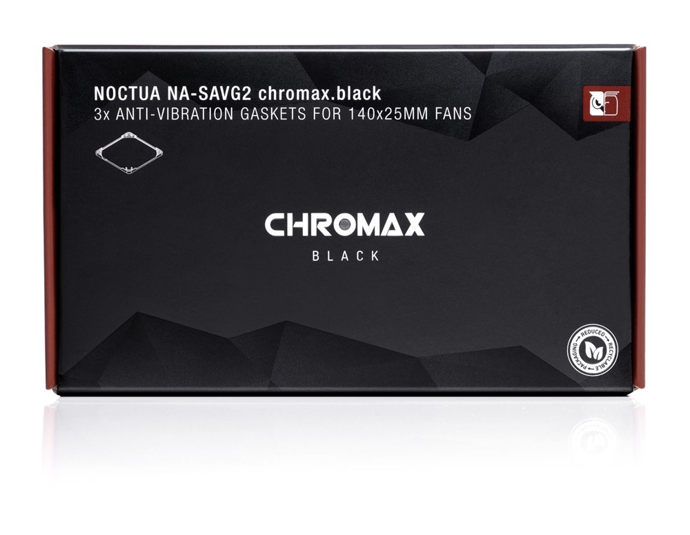NOCTUA NA-SAVG2 chromax.black 14cm ventilátor vibráció csökkentő